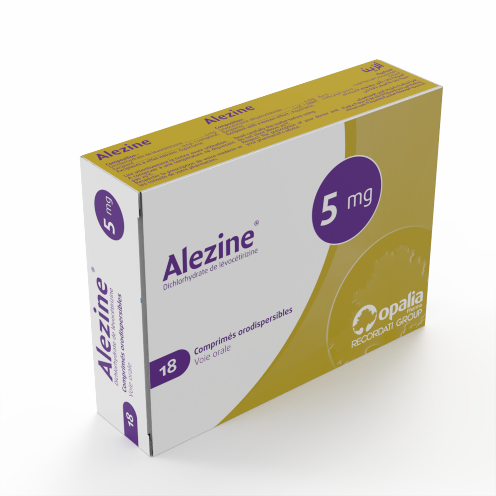 ALEZINE 5 mg Comprimé orodispersible Boîte de 18